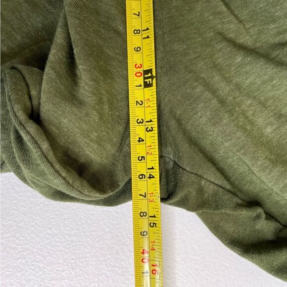 Harlow and Rose Woman Green Jumpsuit Sleeveless Elastic Waist Burnout Pockets 1X - Picture 15 of 16